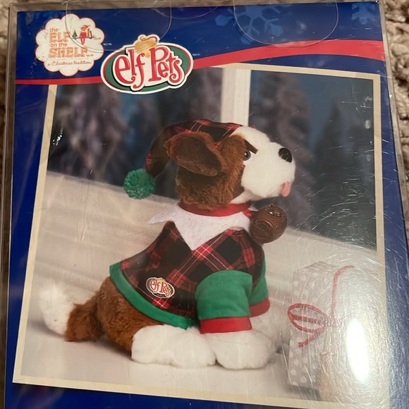 ELF ON THE SHELF SANTAS SAINT BERNARD PET PLAYFUL PUPPY PJ'S PLAID PAJAMAS - Picture 5 of 7